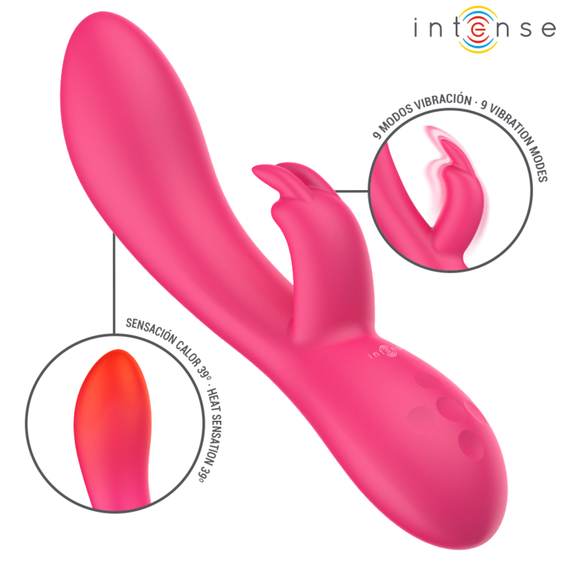 Tammy Vibrador de Aquecimento 19cm USB Recarregável