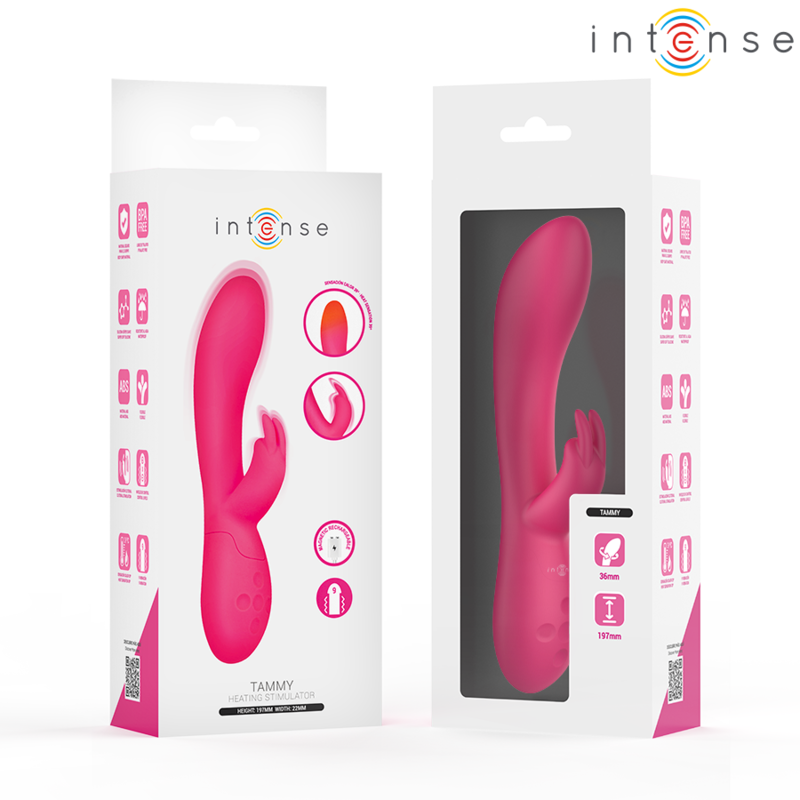 Tammy Vibrador de Aquecimento 19cm USB Recarregável