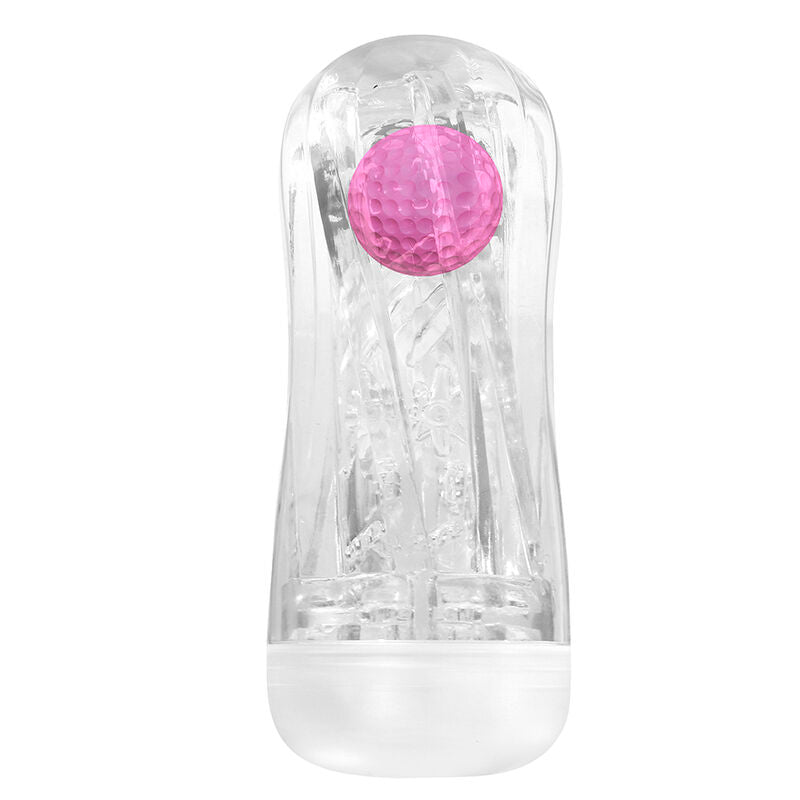 Copo Masturbador Texturizado 360º Transparente Pretty Love