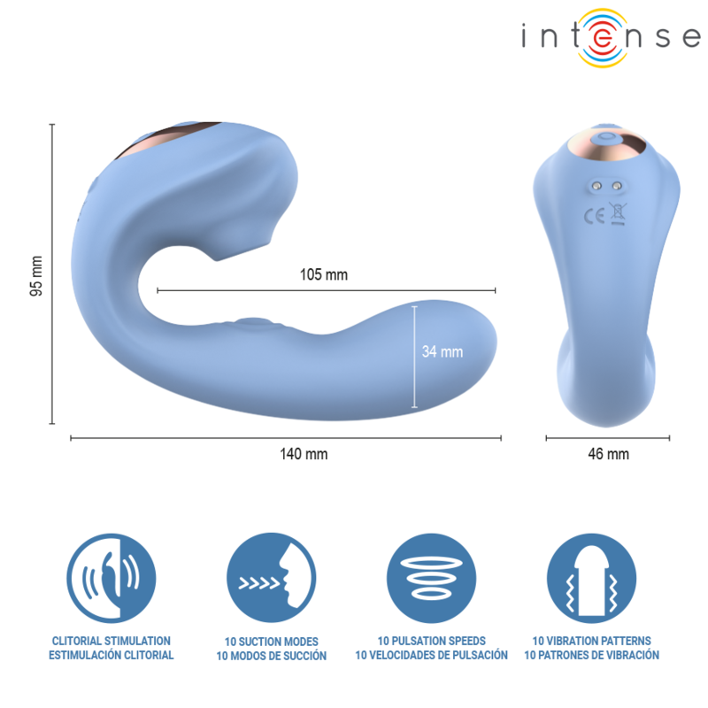Estimulador Clitorial Gina Multifuncional USB Recarregável
