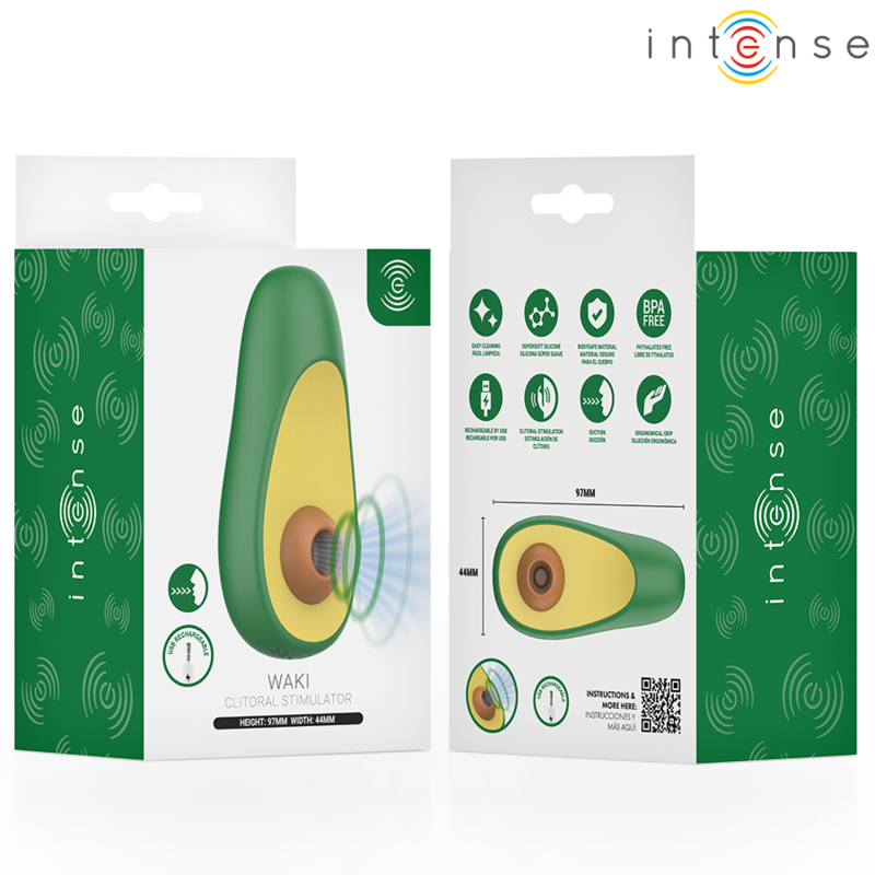 Sugador Clitorial Waki Abacate USB Recarregável