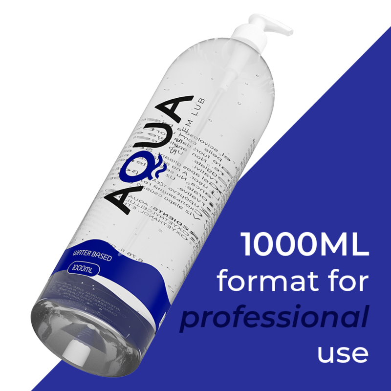 Lubrificante à Base de Água Aqua Quality 1000ml | Suave e Seguro