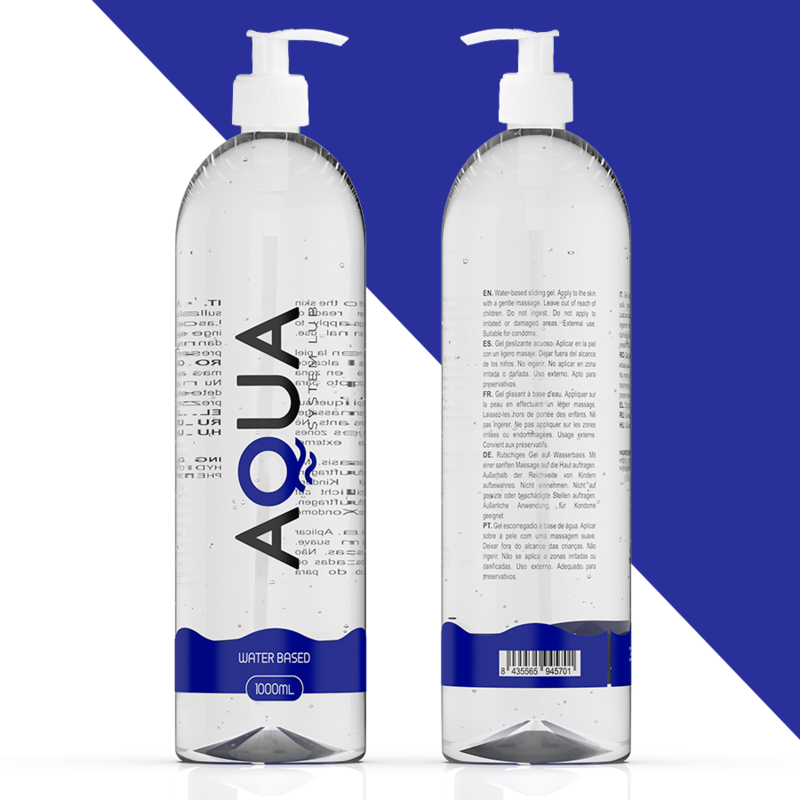 Lubrificante à Base de Água Aqua Quality 1000ml | Suave e Seguro