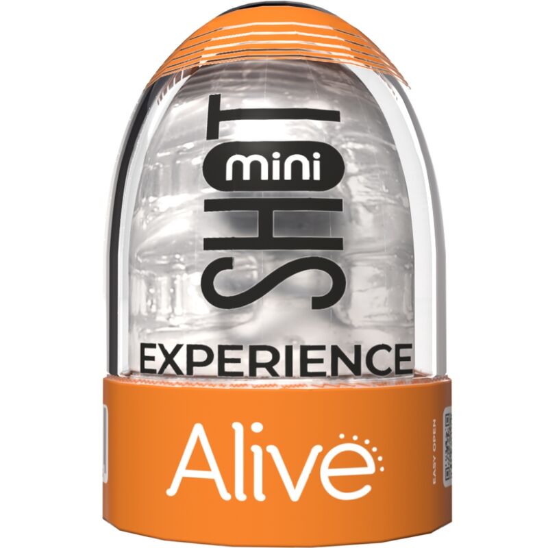 Mini Masturbador Masculino Transparente Shot Experience | Alive