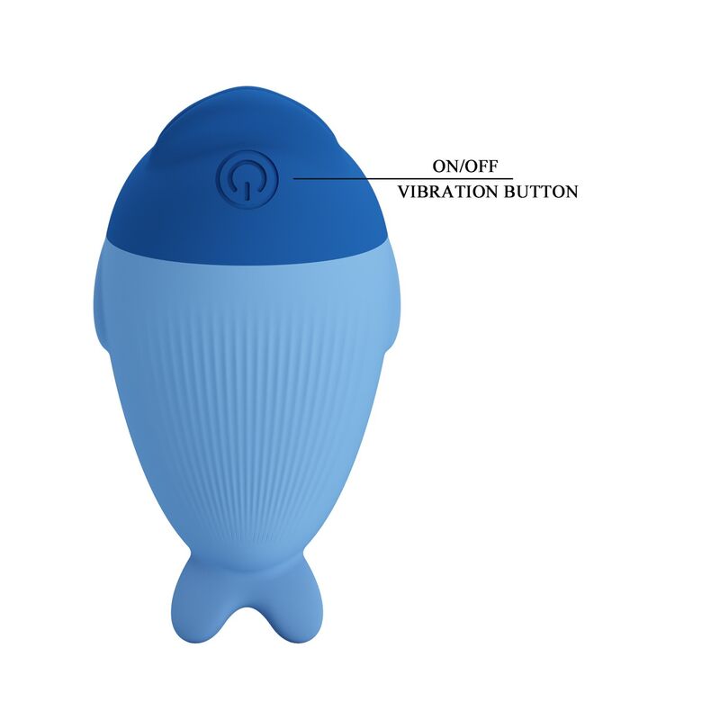 Mini Vibrador Recarregável Azul Pretty Love Dolphin