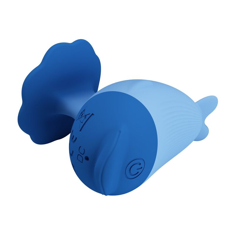 Mini Vibrador Recarregável Azul Pretty Love Dolphin