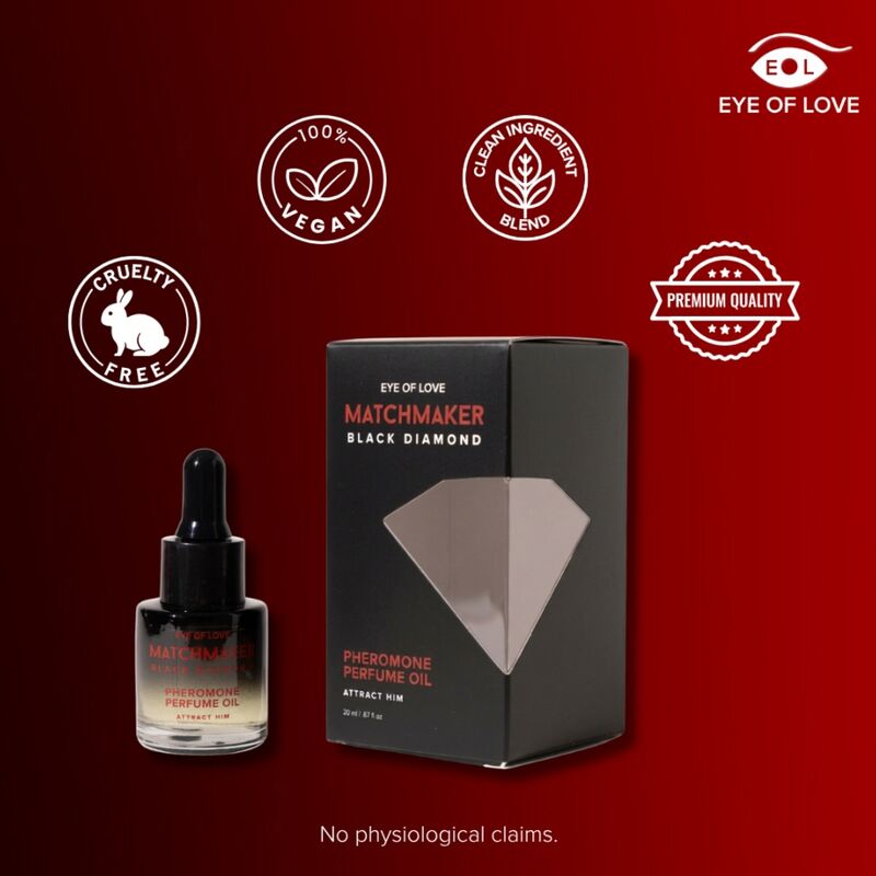 Óleo Perfume Feromonas Eye of Love Matchmaker Black Diamond 20 ml