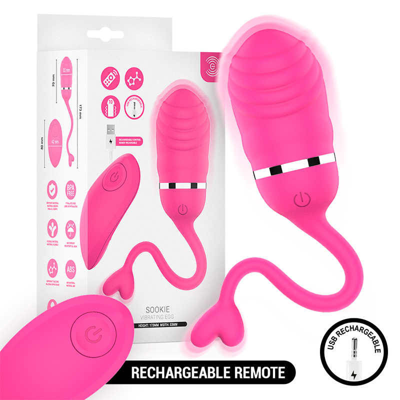 Ovo Vibratorio com Controle Remoto Sookie Rosa | Intense