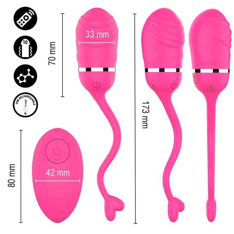 Ovo Vibratorio com Controle Remoto Sookie Rosa | Intense