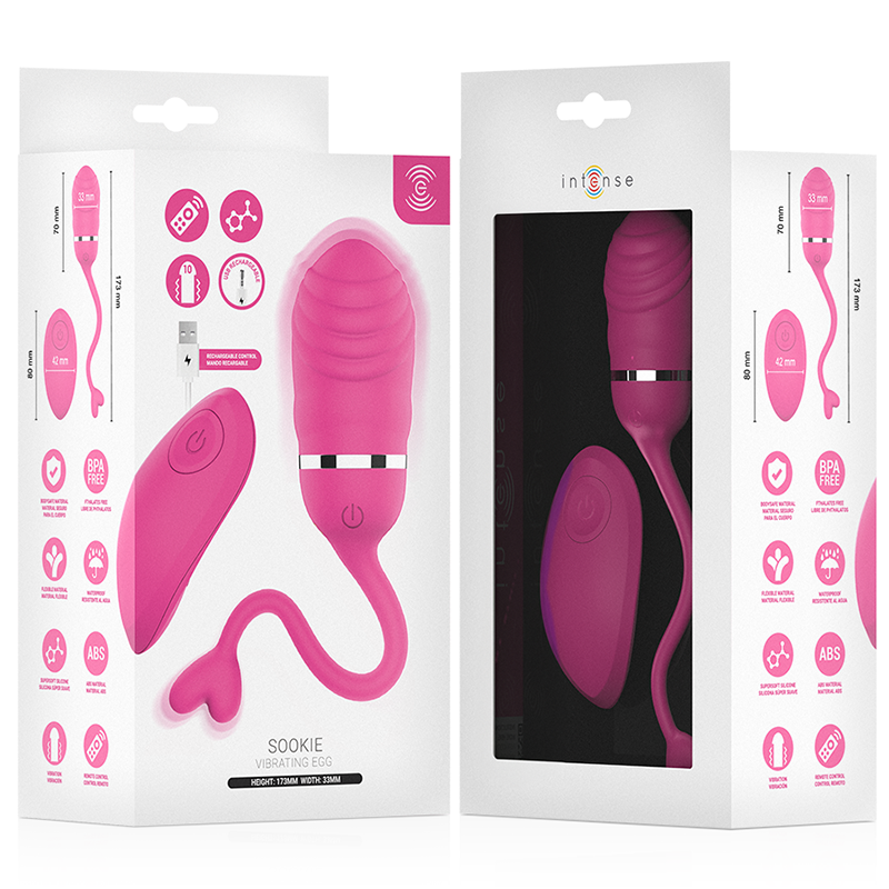 Ovo Vibratorio com Controle Remoto Sookie Rosa | Intense