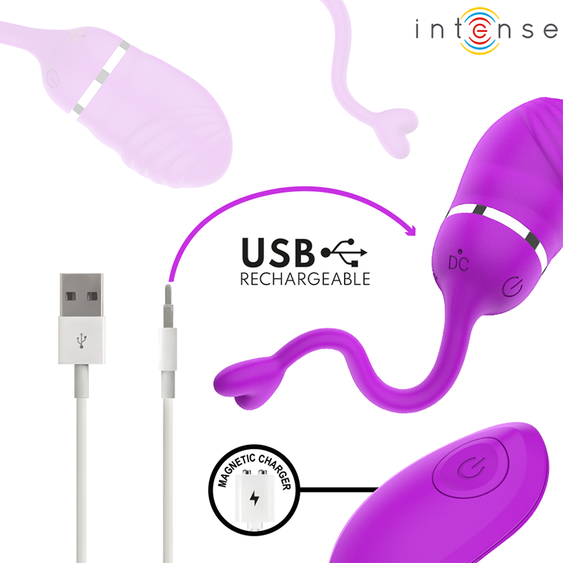 Ovo Vibratório Controlo Remoto SOOKIE Roxo Recarregável