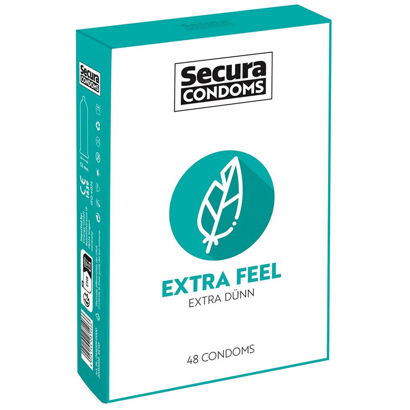 Pack 48 Preservativos Extra Finos Extra Feel | Secura Condoms