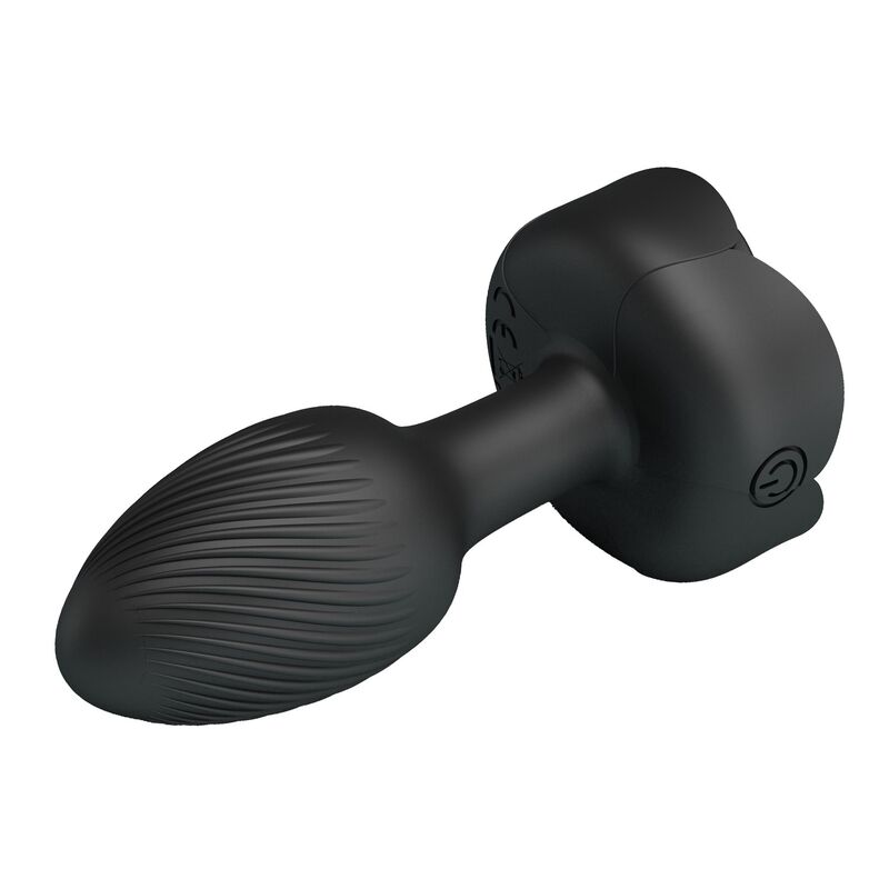 Plug Anal Vibratório Recarregável Preto Pretty Love com 10 Modos
