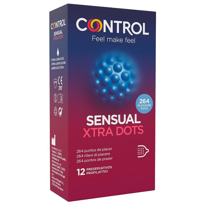 Control Xtra Dots 12 Uds Preservativos com Pontos de Prazer