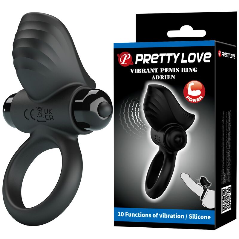 Pretty Love Adrien Anel Peniano Vibratório 10 Funções Preto