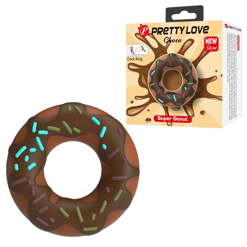 Pretty Love Anel Peniano Super Donut Castanho