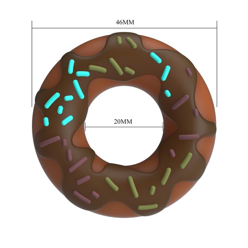 Pretty Love Anel Peniano Super Donut Castanho