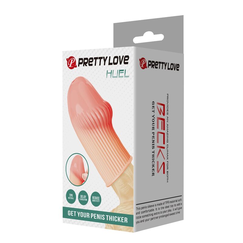 Pretty Love Huel Capa Peniana para Maior Espessura Cor da Pele