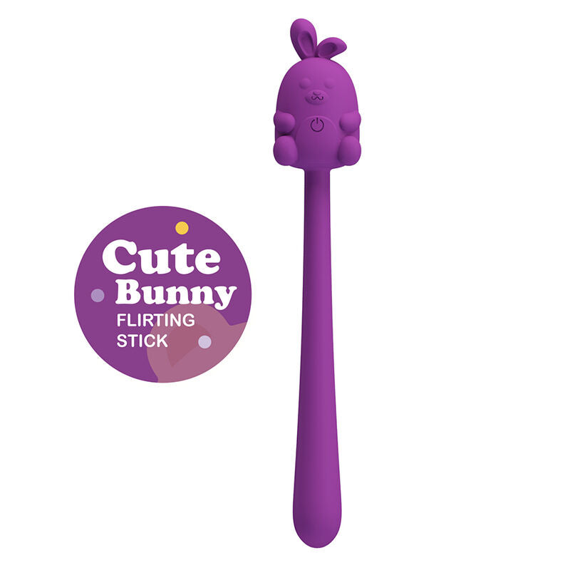 Pretty Love Vibrador Flexível com Coelhinho Roxo Recarregável