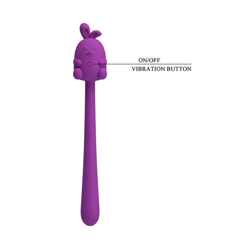 Pretty Love Vibrador Flexível com Coelhinho Roxo Recarregável