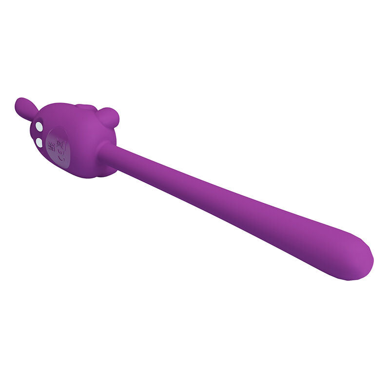 Pretty Love Vibrador Flexível com Coelhinho Roxo Recarregável