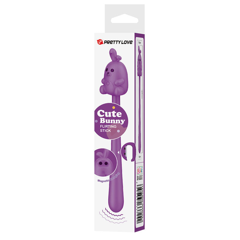 Pretty Love Vibrador Flexível com Coelhinho Roxo Recarregável