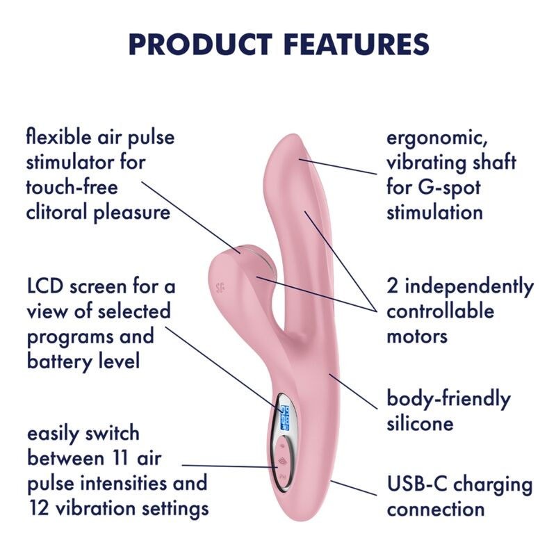 Satisfyer Pro G Spot Coelho Vibrador de Ondas de Pressão