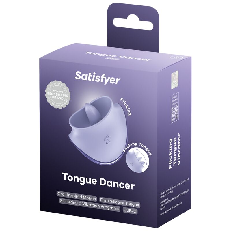 Satisfyer Tongue Dancer Estimulador Clitoriano Lilás