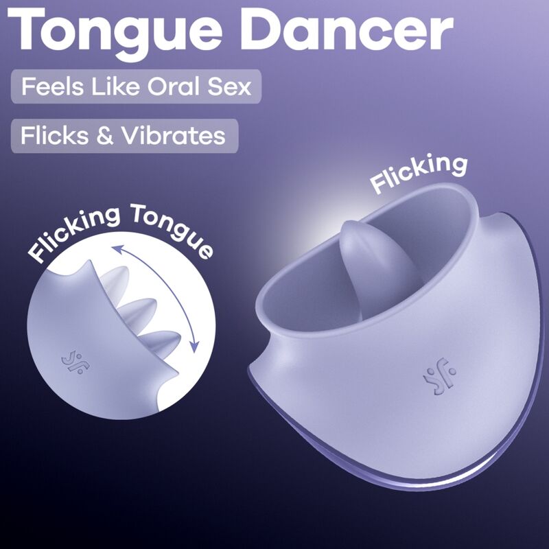 Satisfyer Tongue Dancer Estimulador Clitoriano Lilás