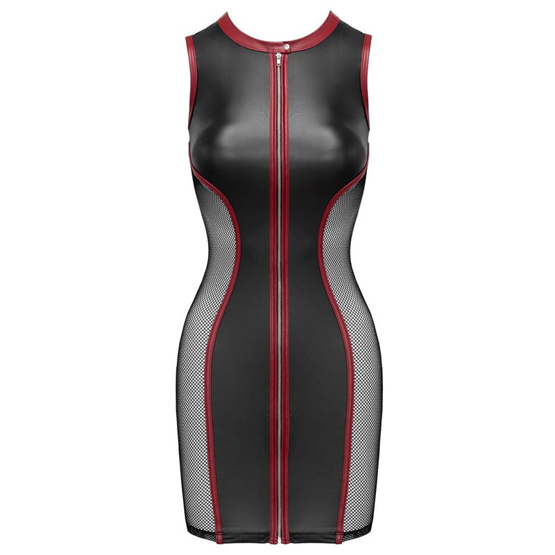 Vestido Mini Justo Cottelli Party com Fecho e Tule Transparente