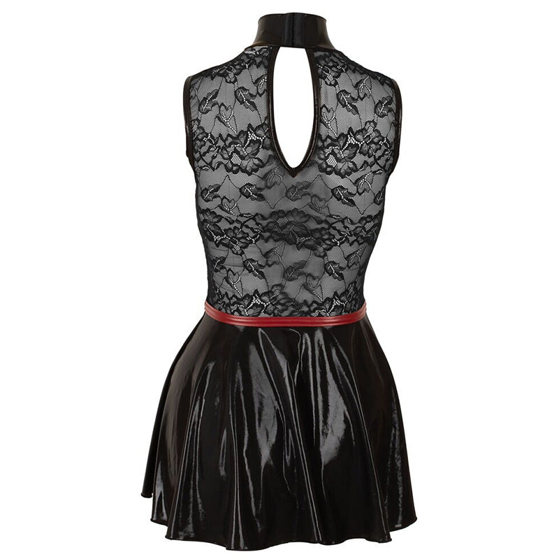 Vestido Mini Wetlook e Renda Cottelli Party | Elegante e Sedução