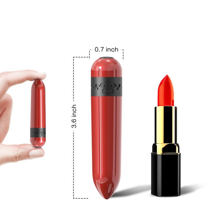 Vibrador Bullet Vermelho Armony Rocket | 9 Modos e Impermeável
