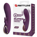 Vibrador Coelho Recarregável com 10 Funções Landyn Roxo | Pretty Love