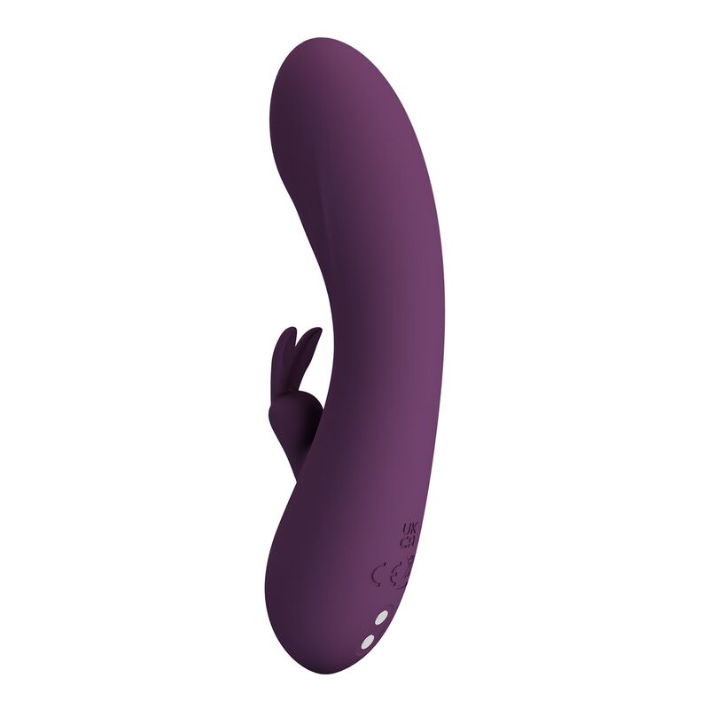 Vibrador Coelho Recarregável com 10 Funções Landyn Roxo | Pretty Love
