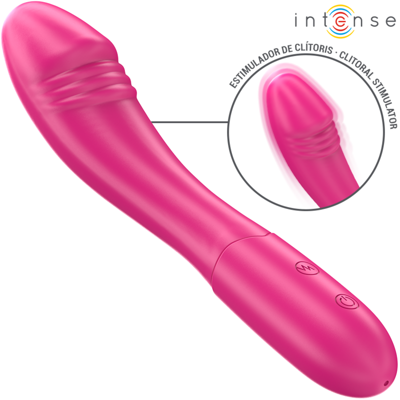 Vibrador Flexível Rosa Intense Belinda 19 cm com 10 Modos