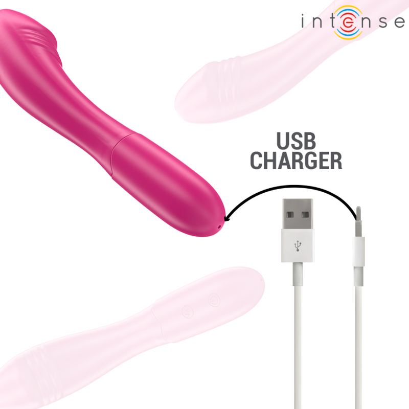 Vibrador Flexível Rosa Intense Belinda 19 cm com 10 Modos