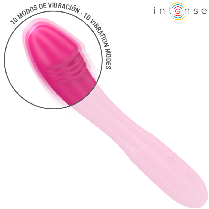 Vibrador Flexível Rosa Intense Belinda 19 cm com 10 Modos