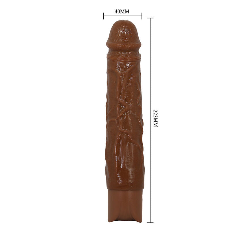 Vibrador Realista Castanho Pretty Love Kessler com Penetração